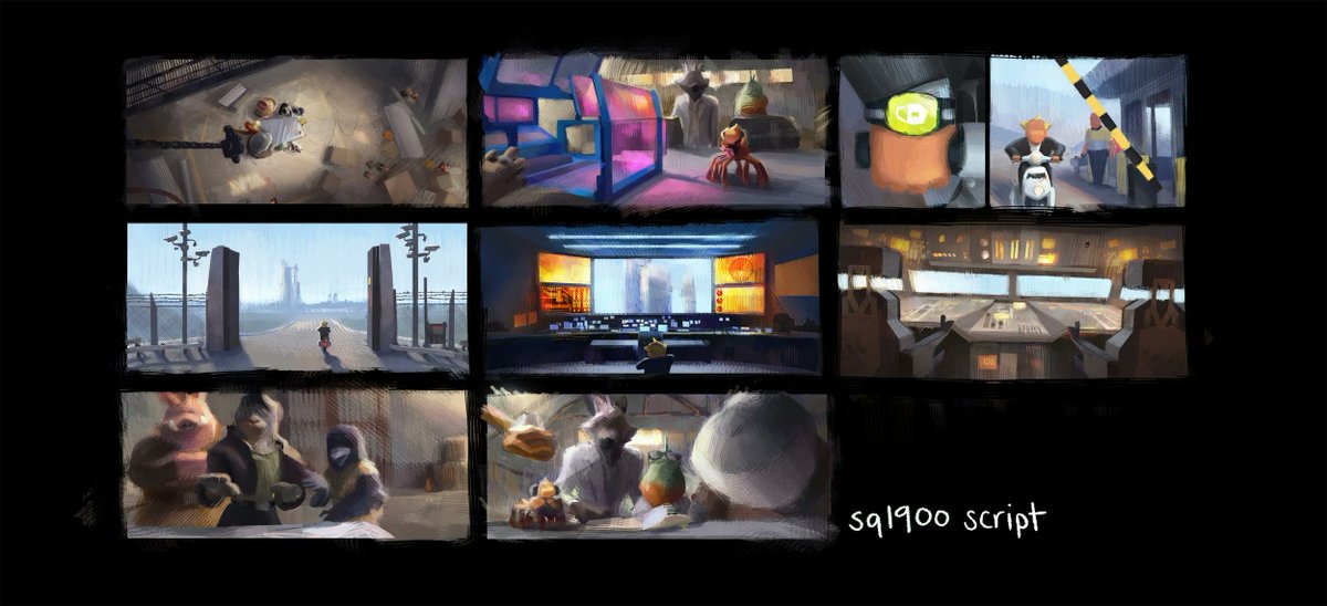 Lighting keys &amp; a color script for sq1900 in #TheBadGuys2! It was super cool getting to do more color scripting 🙌🏻 #dreamworksanimation