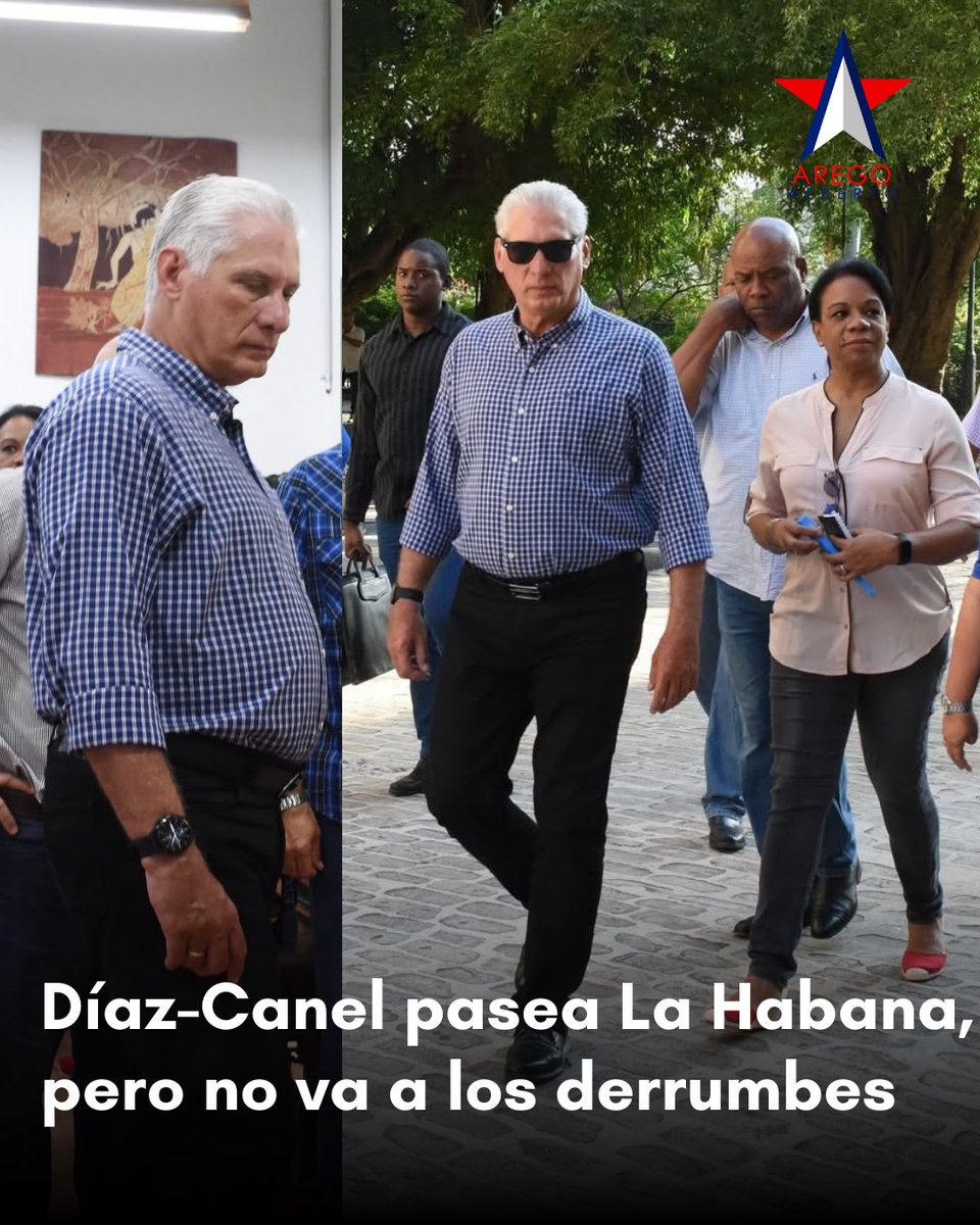 Díaz-Canel “de visita” por La Habana, pero en su recorrido no se acercó a ninguna de las viviendas afectadas por derrumbe en los últimos días. Hasta el momento no hay ni una nota oficial por la muerte de un bebé de apenas 5 meses durante las inundaciones en la capital de #Cuba.