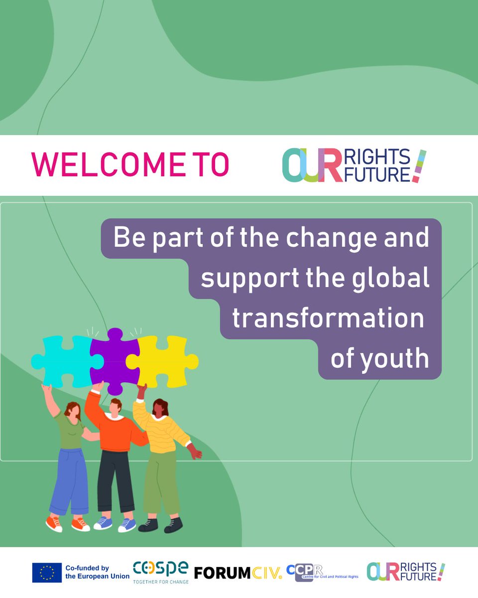 ¡Lanzamos #NuestrosDerechosNuestroFuturo! Un proyecto global para la participación ciudadana y los DD.HH. Buscaremos fortalecer a la sociedad civil y ampliar las oportunidades para participar de forma segura y efectiva en los espacios cívicos y políticos
youtu.be/hn5V4am2b48?si…
