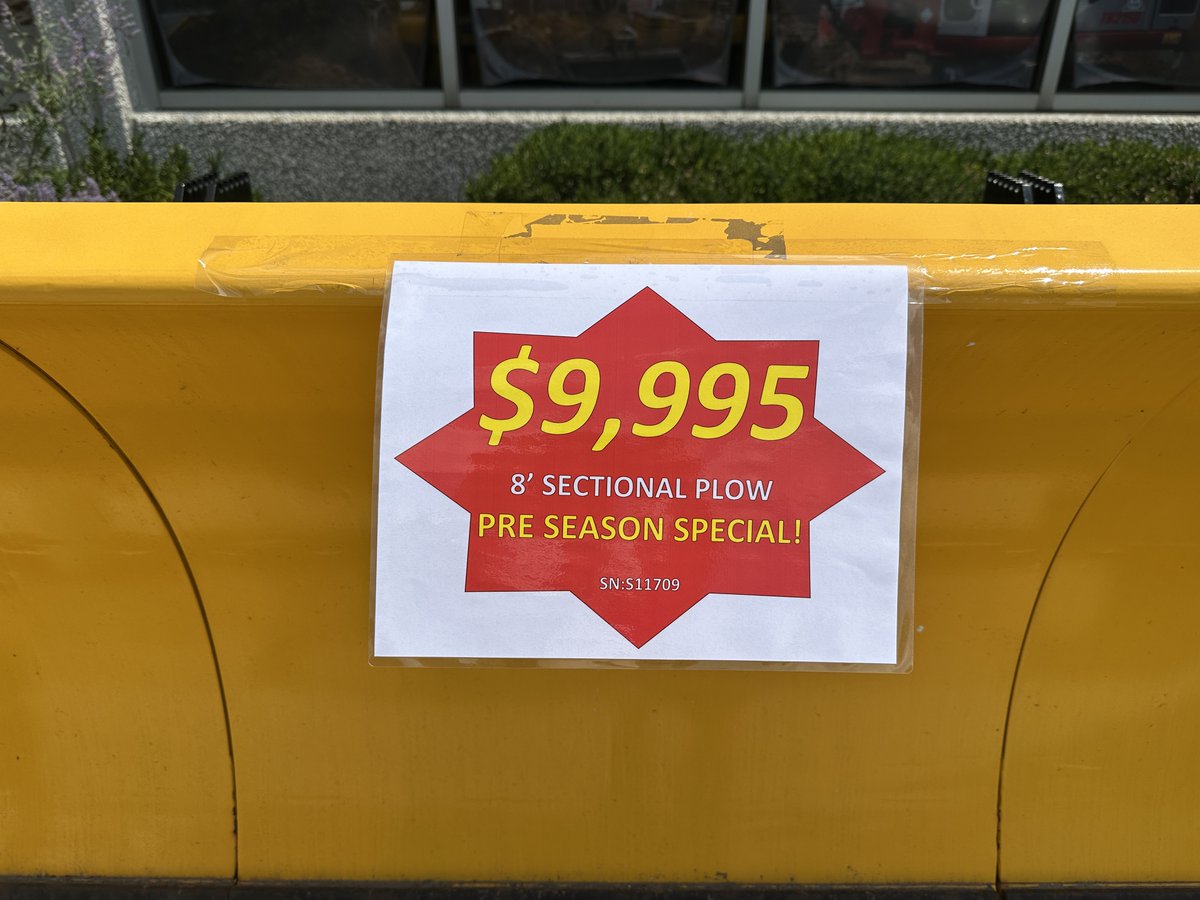 McCann_Online's tweet photo. Get ahead of the storm!
This Arctic Sno-Pusher is yours for $9,995 — ONLY at our Addison branch.
Pre-season deal won’t last
(SN: S11709)
📲 (630) 491-6521
#arcticsnopusher #SnoPusher #WinterEquipment #AddisonIL #ConstructionEquipment #EquipmentSale #McCannIndustries https://t.co/GUOC0kPzLJ