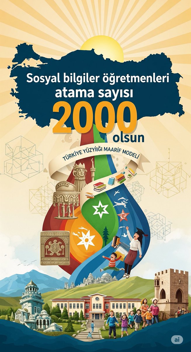 Slalaplt's tweet photo. @Yusuf__Tekin Türkiye Yüzyılı'nın güçlü temelleri, sosyal bilgiler dersiyle atılır. Bu toprağın değerlerine, tarihine ve kültürüne sahip çıkmak, geleceğe yön vermenin yegane yoludur. Bunu ancak biz sosyal bilgiler öğretmenleri yapabilirbilir sayın bakanımm https://t.co/aSEWK0av3x
