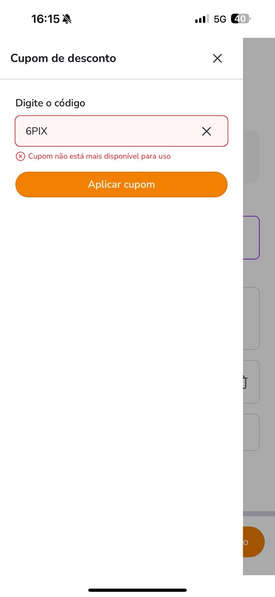 Matheus____Melo's tweet photo. @OLX_Brasil O cupom 6PIX não está funcionando mais ? Tentei utilizar e fala que está expirado https://t.co/gTzTavTMkx