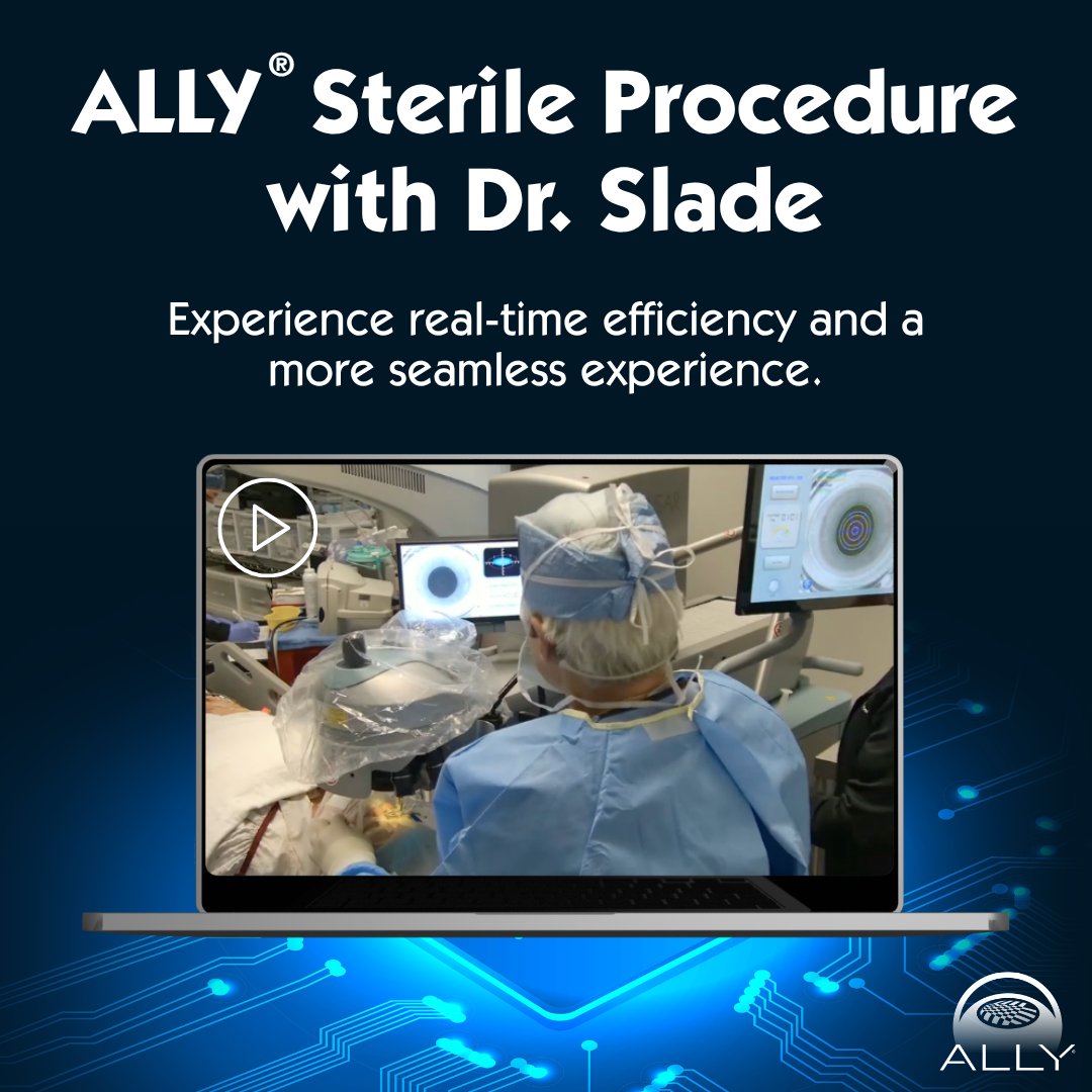 See how Dr. Slade uses ALLY® to bring efficiency and an elevated experience to cataract surgery. Watch the full procedure now! bit.ly/45qrnKn

#RoboticLaserSystem #LENSAR #ALLYSystem