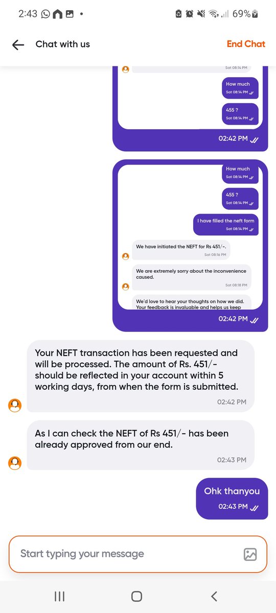 irehanfazal's tweet photo. @SwiggyInstamart still refund has not been transferred https://t.co/JqA0UvFbMt