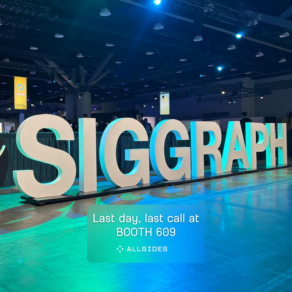 🎬 Final day at #SIGGRAPH2025!
<a href="/Sony/">Sony</a>  is showcasing our reality-grade 3D model on their Spatial Reality Display at their booth.

📍 Visit us until 3 PM at Booth 609!
💡 Experience ultra-realistic 3D content creation that's revolutionizing the pipeline.

#SIGGRAPH2025 #siggraph