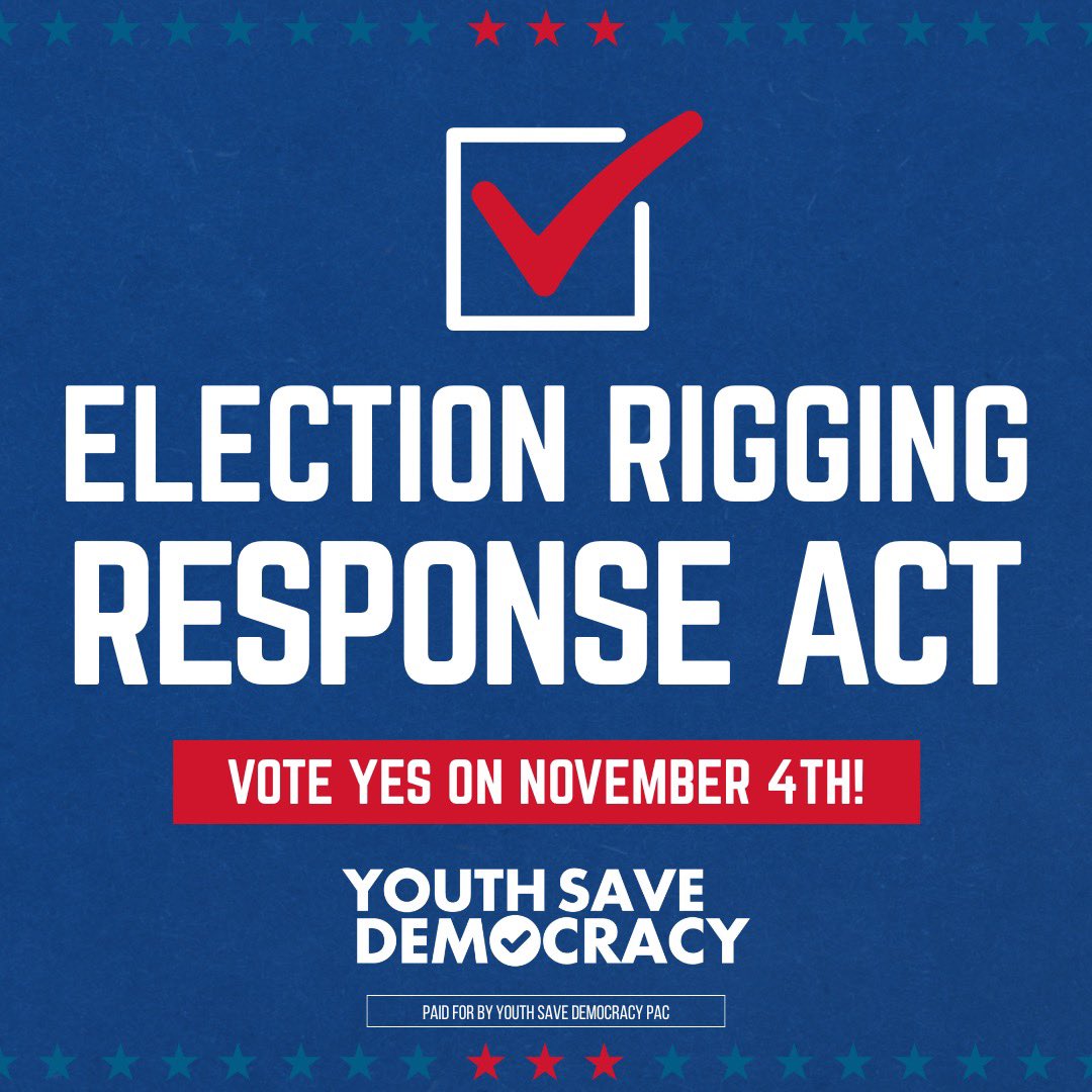 Youth Save Democracy 🇺🇸 (@youthsavedem) on Twitter photo 🚨 BREAKING: Youth Save Democracy is committing $100K to help pass <a href="/GavinNewsom/">Gavin Newsom</a>'s Election Rigging Response Act! 🚨 BREAKING: Youth Save Democracy is committing $100K to help pass <a href="/GavinNewsom/">Gavin Newsom</a>'s Election Rigging Response Act!