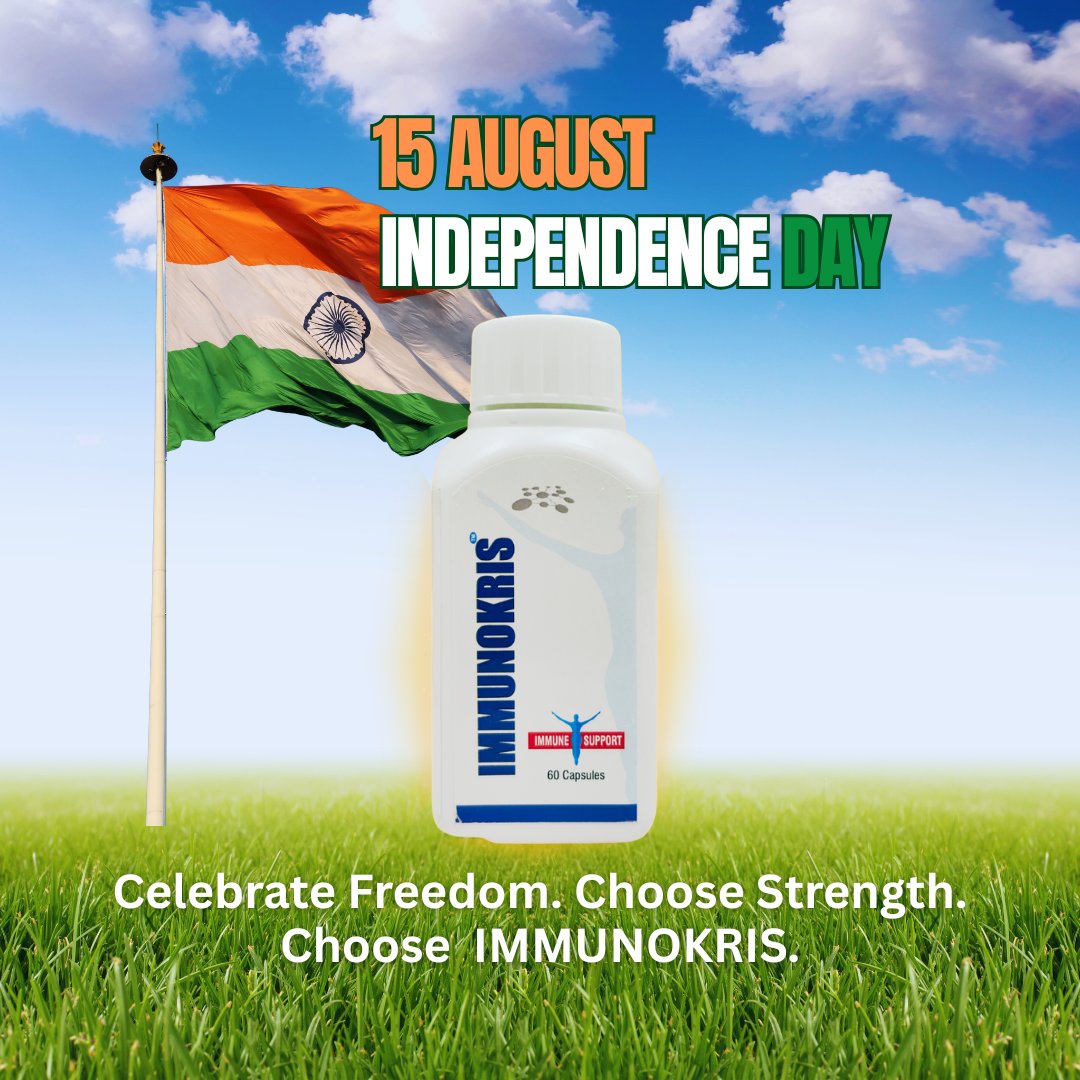immunokris's tweet image. This Independence Day, let’s salute the nation and strengthen our health!

Freedom feels better when your health is free from illness!

#IndependenceDay #FlagHoisting #Immunokris #HealthyIndia #AyurvedicImmunity #WellnessWithFreedom #15August #HarGharTiranga  #indiaat79