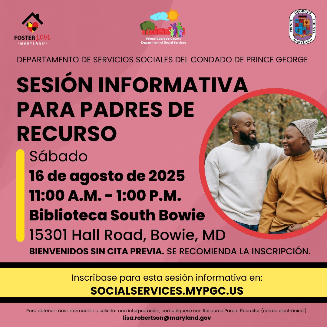 Prince George's County Dept. of Social Services tweet media