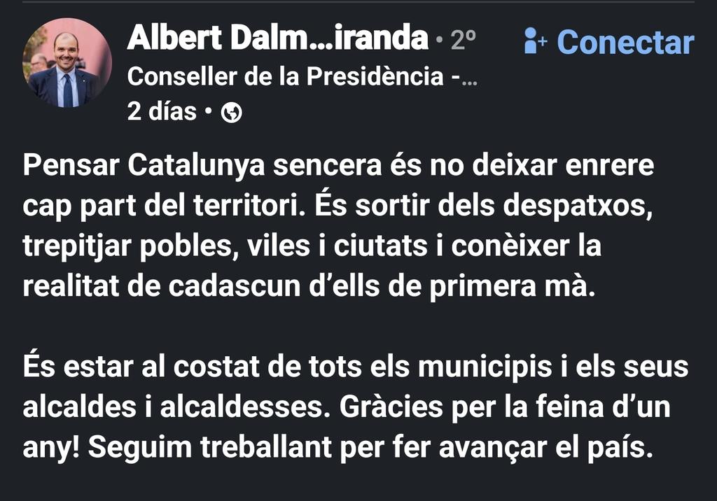 Així agraeixen haver-los regalat la presidència de la Generalitat i dotar-los de les eines per desballestar la nostra identitat nacional. Incomplint acords i fent mofa de l'eslògan del govern del President Aragonès.

Quo vadis, <a href="/Esquerra_ERC/">Esquerra Republicana</a> ?