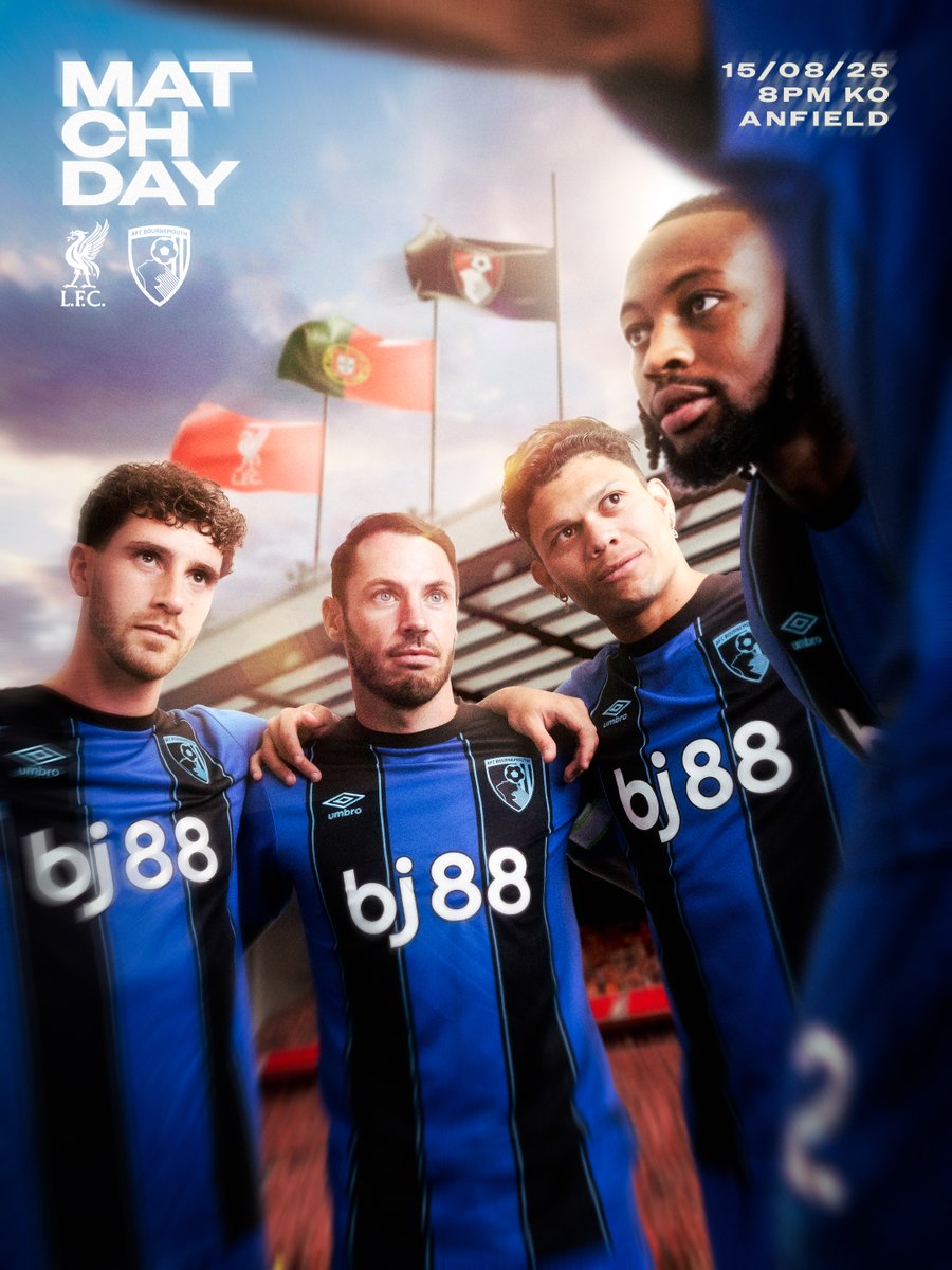 afcbournemouth's tweet image. Together at Anfield 👊