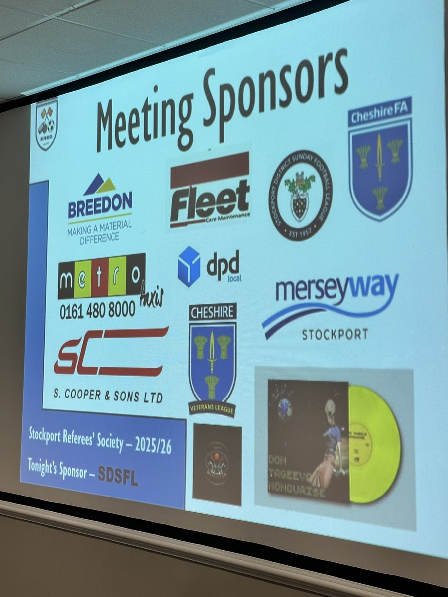 🙌 Thank you so much for all of our sponsors over the last season, if you want to sponsor one of our meetings, please get in contact. We would love to discuss and advertise your business. 

Huge thank you to <a href="/SDSFL1957/">SDSFL</a>, for tonight’s sponsorship.