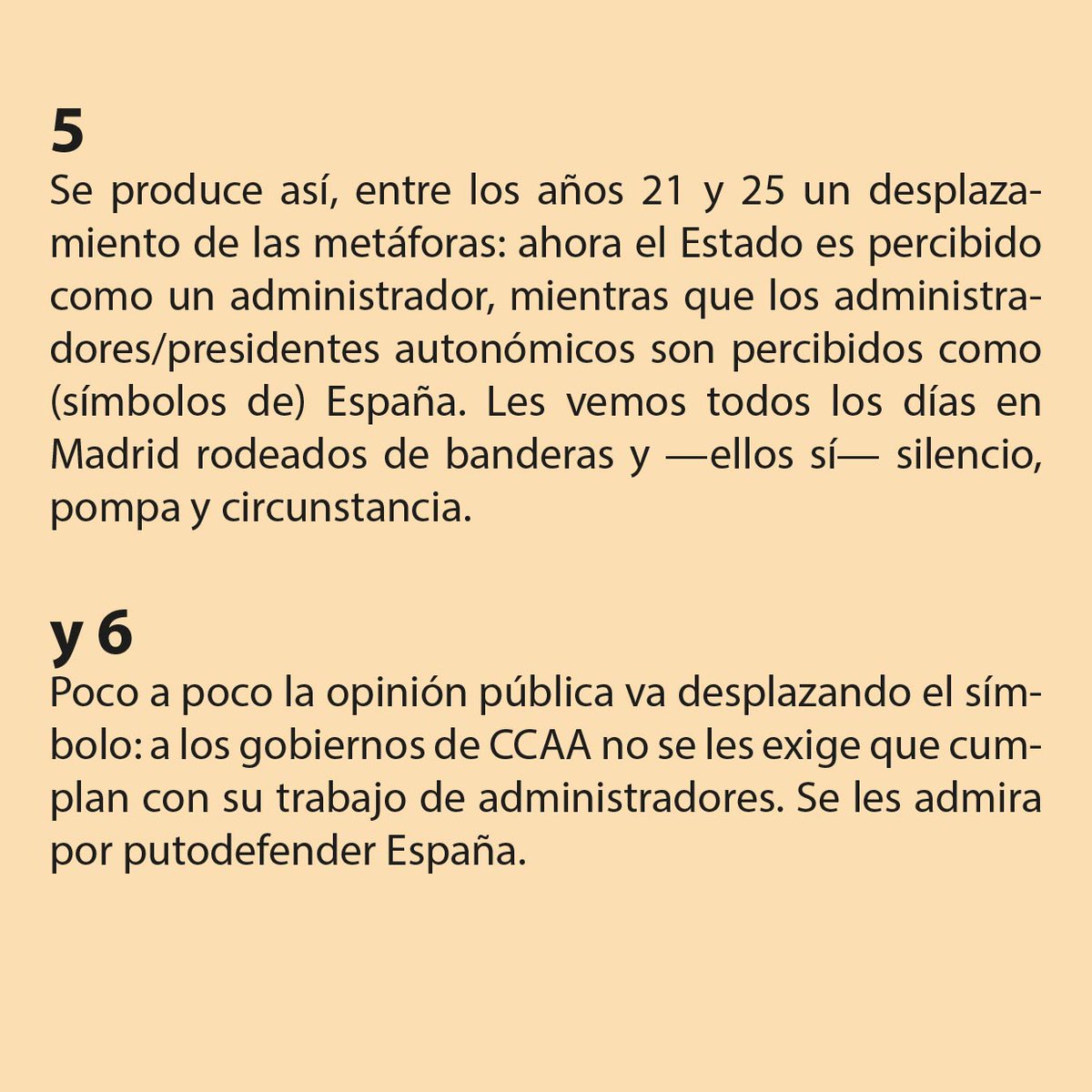 Cristina Morano🔻 (@cris_morano) on Twitter photo He sintetizado en 6 párrafos sencillos, dos de mis artículos en <a href="/eldiariomurcia/">eldiariomurcia</a> en los que trato de clarificar la estrategia comunicativa del PP desde 2020 al menos. Los incendios tienen muchísimo que ver aquí.
eldiario.es/murcia/murcia-…
eldiario.es/murcia/murcia-… He sintetizado en 6 párrafos sencillos, dos de mis artículos en <a href="/eldiariomurcia/">eldiariomurcia</a> en los que trato de clarificar la estrategia comunicativa del PP desde 2020 al menos. Los incendios tienen muchísimo que ver aquí.
eldiario.es/murcia/murcia-…
eldiario.es/murcia/murcia-…