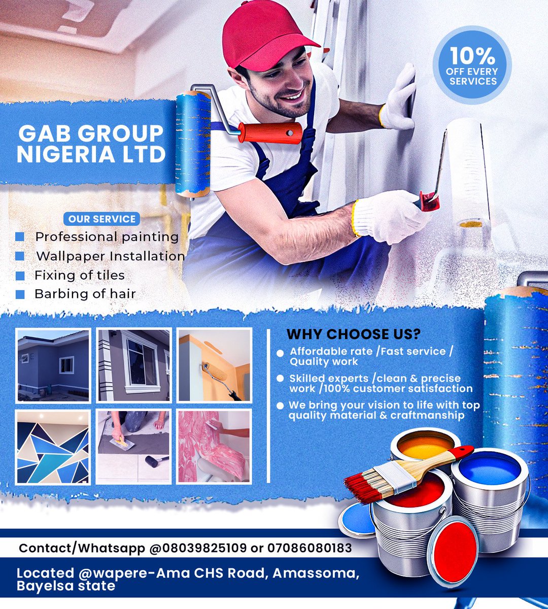 VicVwgr's tweet photo. A flyer design project I recently handled
For "GAB GROUP NIGERIA LTD" https://t.co/6YHhPPpRwQ