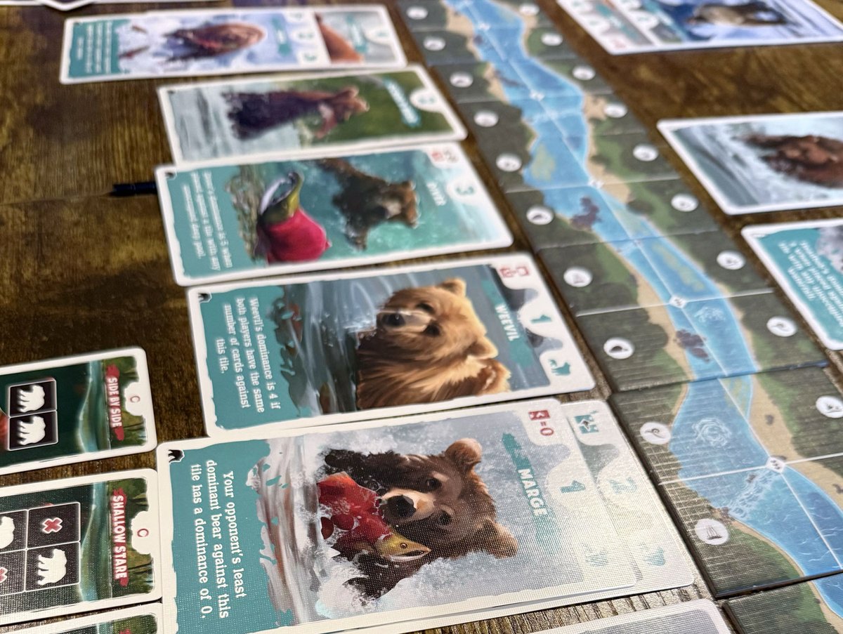 Board Game Quest (@boardgamequest) on Twitter photo A two-player card game capturing the pathos of the struggle for dominance and the ever-shifting social hierarchy of apex predators. Check out Emma's review of Katmai: The Bears of Brooks River from <a href="/OspreyGames/">Osprey Games 🎲</a> boardgamequest.com/katmai-the-bea… #boardgames A two-player card game capturing the pathos of the struggle for dominance and the ever-shifting social hierarchy of apex predators. Check out Emma's review of Katmai: The Bears of Brooks River from <a href="/OspreyGames/">Osprey Games 🎲</a> boardgamequest.com/katmai-the-bea… #boardgames