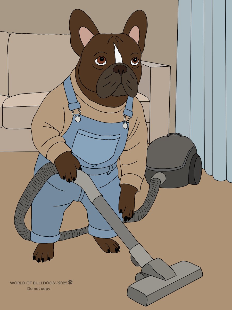 BulldogWorldNFT's tweet photo. 🐾 Bulldog tidying up the house — cute, neat, and fun! 🧹🐶#CleanBulldog #BulldogNFT #NFTArt #DigitalCollectibles #HomeFun #NFTCommunity #PetNFT #BulldogLovers #CuteNFT #NFTCollectors #DigitalArt #FunnyBulldog #BulldogLife #NFTDrop #AdorableNFT #BuldogWorldNFT https://t.co/PLZ9SjuAtD