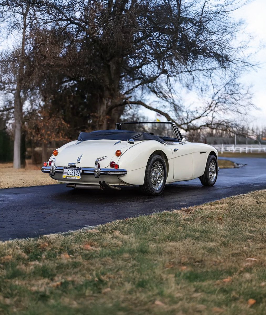 HemmingsNews's tweet image. A timeless classic in pristine form: this 1967 Austin-Healey 3000 Mk III BJ8 2+2 Convertible shines in restored white with a fully refreshed blue interior🌟🚗

Available Now bit.ly/3Ut9eqc

#AustinHealey #ClassicCars #ConvertibleLife #VintageBritishCars #HemmingsFinds