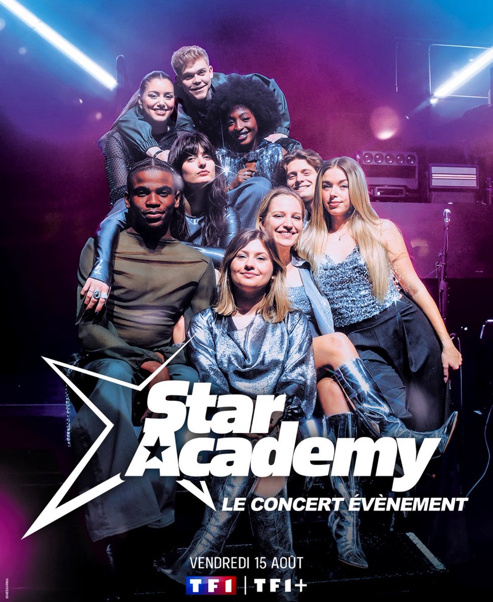 🌟 ÉVÉNEMENT :

Le concert événement de la #StarAcademy a la télévision demain dès 21h10 sur TF1 | TF1+.

Prêt a danser sur l'hymne de nouveau ?

(<a href="/nikosaliagas/">Nikos Aliagas</a>, <a href="/Karimacharni/">Karima Charni</a>, <a href="/luciebernardoni/">Lucie Bernardoni</a> et <a href="/MarleneSchaff/">Marlene Schaff</a>)