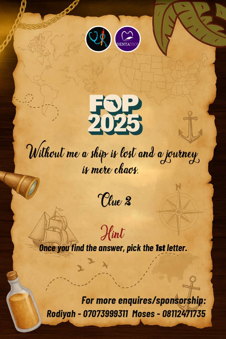 fopreclinicals's tweet photo. CAN YOU GUESS THE THEME❓

✅Clue 1 Ans: BOOK →Letter O
Did you answer correctly?

So here’s Clue 2…

Each clue will lead you to a word, and from that word, you must extract a specific letter. Collect all 5 letters to uncover the secret word!

#Themereveal #FOP2025 #fopiscoming https://t.co/ZhljKdORiM