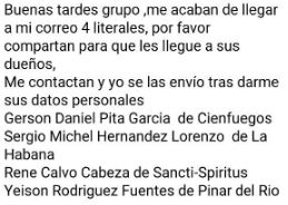 El <a href="/ConsEspLaHabana/">ConsEspLaHabana</a> esta TRABAJANDO TAN MAL, pero TAN MAL que envian literales a diestra y siniestra.
<a href="/DefensorPuebloE/">Defensor del Pueblo</a> <a href="/jmalbares/">José Manuel Albares</a> del <a href="/MAECgob/">Ministerio de Asuntos Exteriores, UE y Cooperación</a> <a href="/SEstadoMigr/">Secretaría de Estado de Migraciones</a> 
Quien le pone el FRENO?