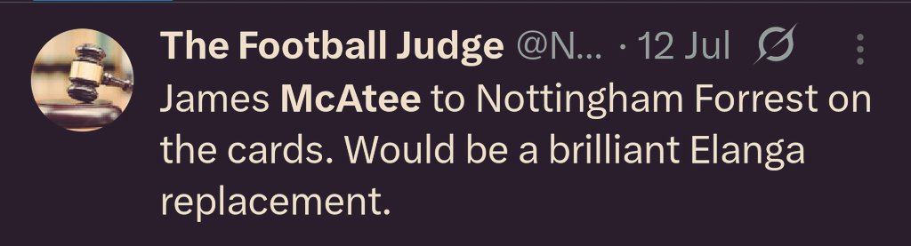 Now ask yourself, how can I pick one player , one club, and be full of shit? 

Do you understand how long the odds would be on a guess like that 😂