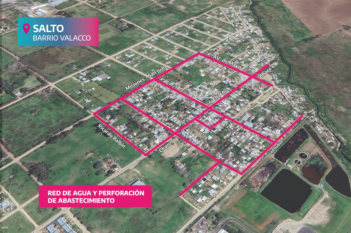 💪 ¡Seguimos trabajando para llevar servicios a los barrios populares!

🚰 Hoy licitamos el proyecto que garantizará el acceso a agua potable a las familias del barrio Valacco de Salto, una obra que transformará el día a día de la comunidad.