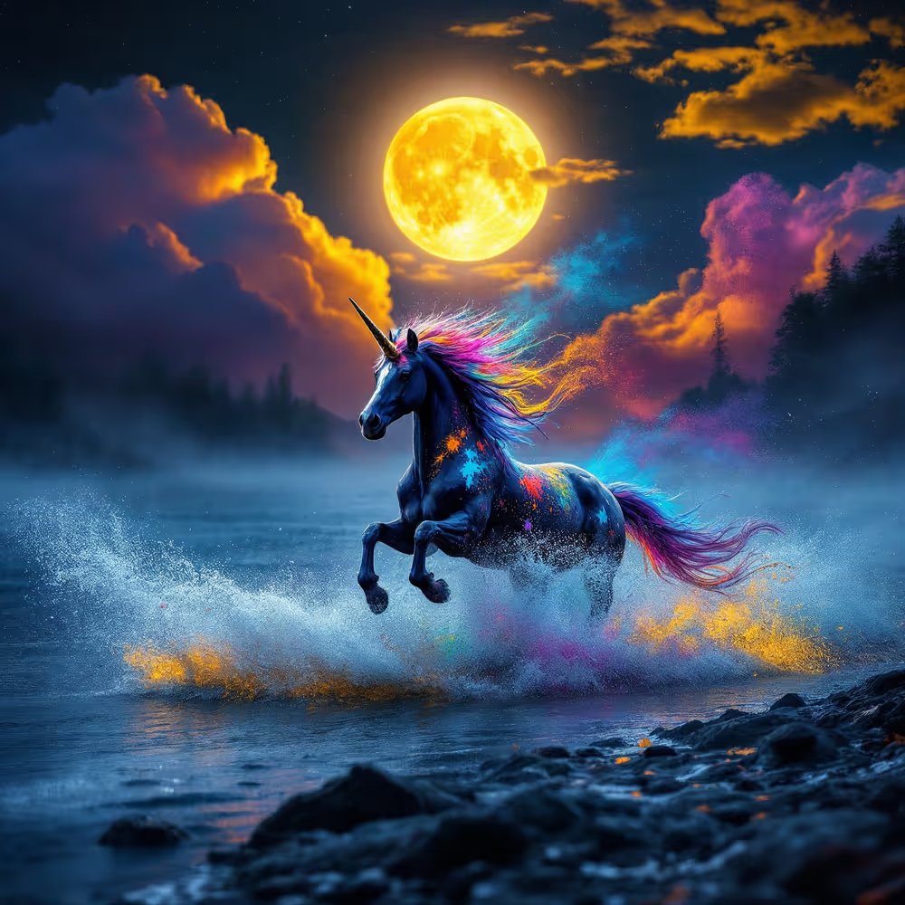 Goodnight #SplatterLegions fam !!!

Another #Legionnaire from our August #FullMoon series: The #BlackUnicorn ‼️🔥

Galloping free and wild under the #Moonlight 

#SLEN 166 @ 0.006 ETH
opensea.io/item/matic/0x3…

Comes with a #SLEM🎁! At that price until Tuesday !

1/1 #NFT