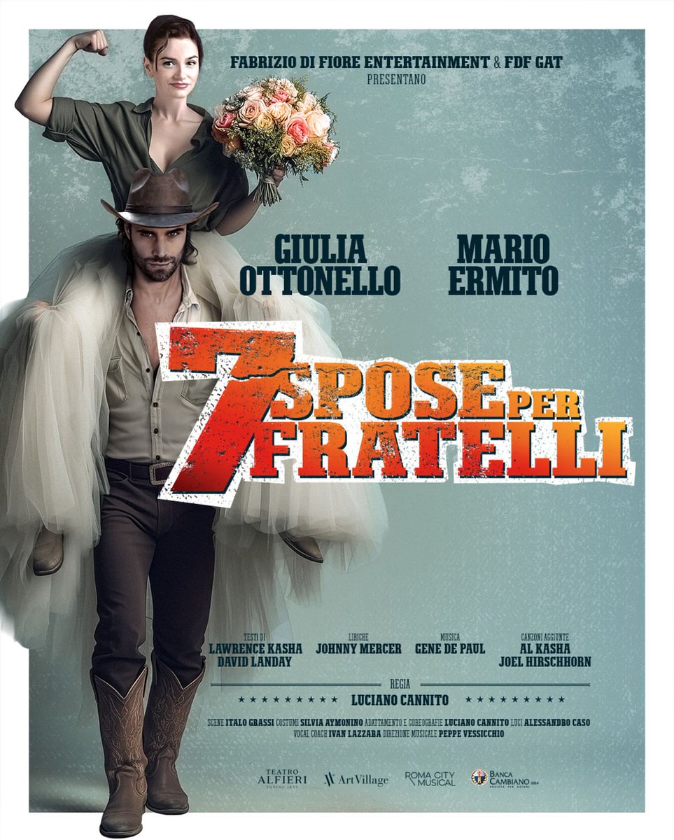 ermito_access's tweet photo. Mario Ermito será Adamo en la obra de teatro "7 espose per fratelli" que estara disponible desde octubre en todos los teatros italianos 🤠💙🇮🇹✨ https://t.co/XdsJkAYBN0