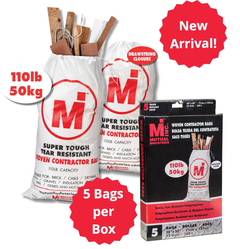 Super tough woven contractor bags are perfect for job site cleanup - mailchi.mp/mutualindustri…