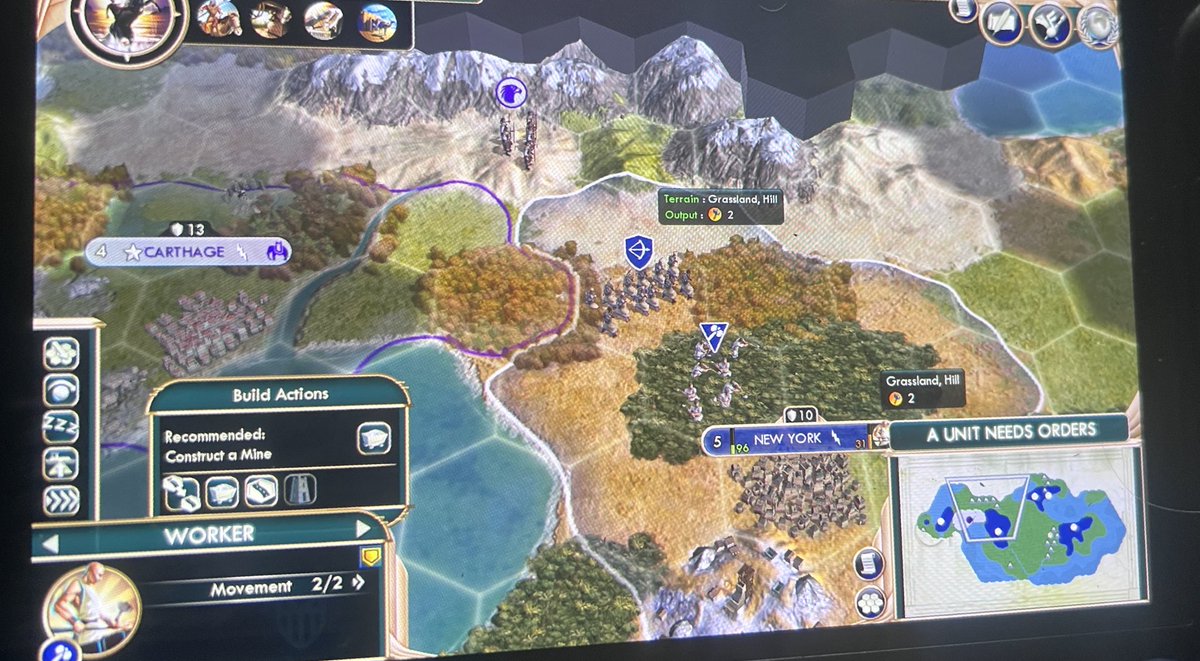 BowserSlayer87's tweet image. @CivGame How to be a jerk when you are on a small island with a neighbor #CivilizationV😂