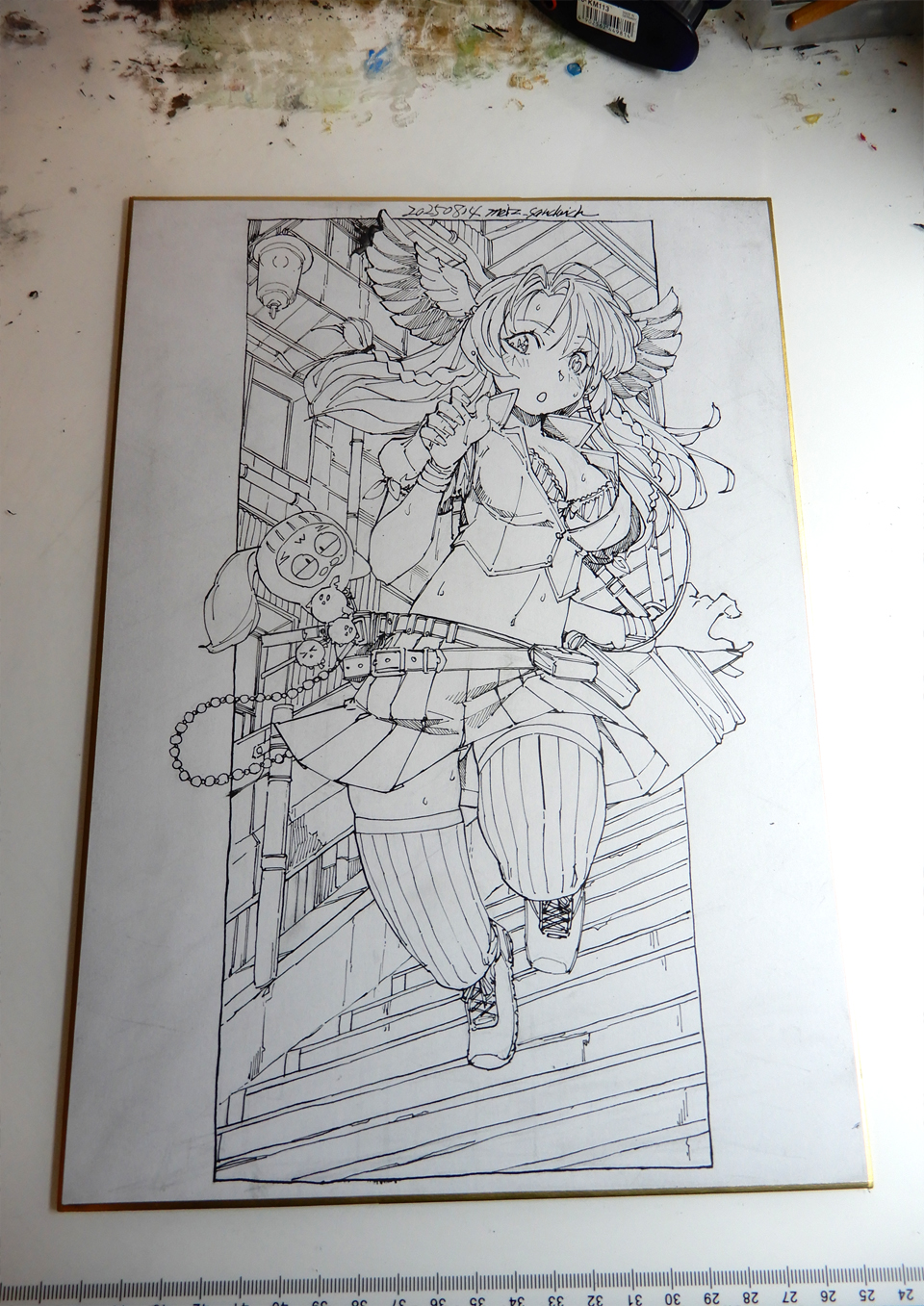 私たちの存在X / 抽象画 77×56㎝ B2 額縁セット 原画1点 モダン meiz：BOOTHで原画等販売 on X: 