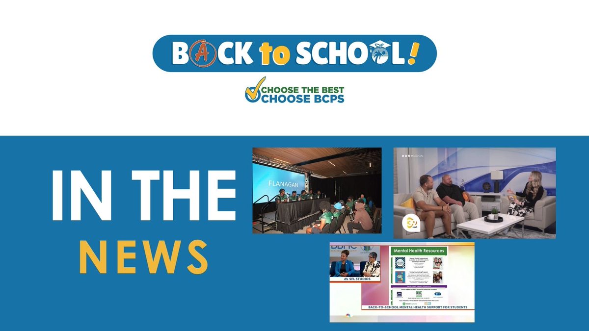 Broward Schools (@browardschools) on Twitter photo In the News
1️⃣ 42 BCPS schools joined the <a href="/MiamiDolphins/">Miami Dolphins</a>' Junior Dolphins High School Media Day, at Hard Rock Stadium. Presented by <a href="/Gatorade/">Gatorade</a> 
2️⃣ NFL’s Alec Ingold & BCPS’s Keven Perry lead Money Mini Camp on financial skills. 
3️⃣ Back to School: Mental health resources for BCPS In the News
1️⃣ 42 BCPS schools joined the <a href="/MiamiDolphins/">Miami Dolphins</a>' Junior Dolphins High School Media Day, at Hard Rock Stadium. Presented by <a href="/Gatorade/">Gatorade</a> 
2️⃣ NFL’s Alec Ingold & BCPS’s Keven Perry lead Money Mini Camp on financial skills. 
3️⃣ Back to School: Mental health resources for BCPS