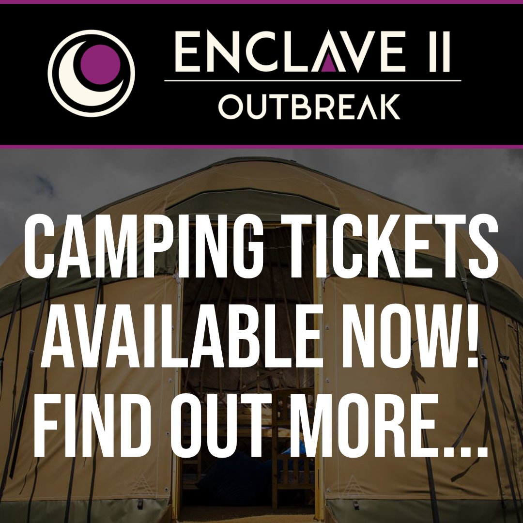 Camping is now available!

📍 Camp Caldecotte, Milton Keynes – 30 min walk or 6 min drive from ArenaMK.

🏕️ Bring a tent, grab a bed in cosy Bell Tents or big Yurts!

🚿 Showers, toilets, and the whole site for Enclave all weekend.

🎟️ More info: enclavelan.com/camping