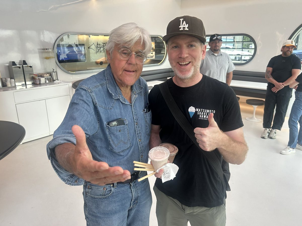 CurryUdonPlz (@curryudonplz) on Twitter photo Just randomly met <a href="/jayleno/">Jay Leno</a>. He was so kind and happy to take a pic. Told him about the 1965 Ford Mustang I used to have but sold for college. He said I made a mistake. 🤣 Super cool. Just randomly met <a href="/jayleno/">Jay Leno</a>. He was so kind and happy to take a pic. Told him about the 1965 Ford Mustang I used to have but sold for college. He said I made a mistake. 🤣 Super cool.
