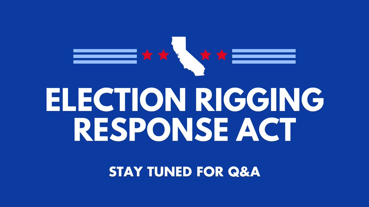 LIVE SOON: Governor Newsom, state leaders answer questions regarding major announcement countering <a href="/realDonaldTrump/">Donald J. Trump</a>'s gerrymandering scheme.

YouTube: youtube.com/live/5XC6hH7qq…
Facebook: facebook.com/events/9374663…
X: <a href="/CAgovernor/">Governor Gavin Newsom</a>
