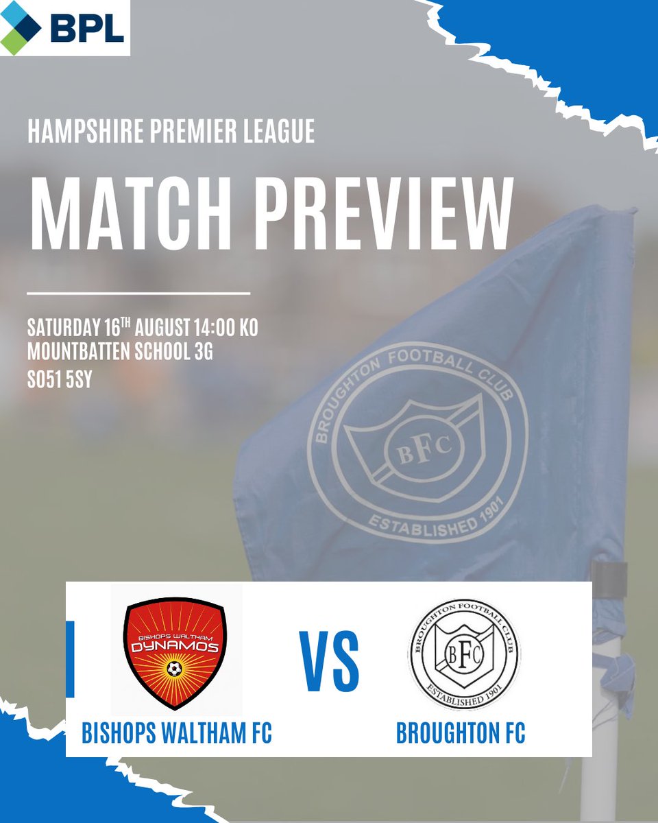 Broughton Fc (@broughtonfc1901) on Twitter photo π <a href="/BW_Dynamos/">Bishops Waltham FC</a>
π Mountbatten School, SO51 5SY
π Sat 16 Aug
β° 3pm KO
π <a href="/HantsLeague/">uhlsport Hampshire Premier League</a>
UTT π π <a href="/BW_Dynamos/">Bishops Waltham FC</a>
π Mountbatten School, SO51 5SY
π Sat 16 Aug
β° 3pm KO
π <a href="/HantsLeague/">uhlsport Hampshire Premier League</a>
UTT π