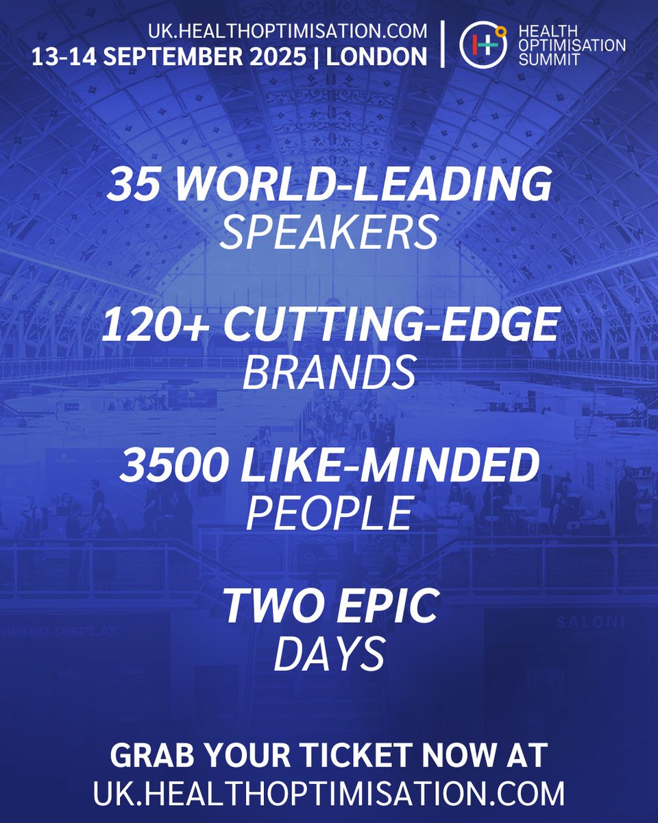 Health Optimisation Summit (@hosummit) on Twitter photo Welcome Henshaw Hyperbarics, the experts in hyperbaric therapy to the Health Optimisation Summit 2025! 🌍
Learn more about hyperbaric therapy's transformative potential at the Summit and see how Henshaw Hyperbarics can help optimise your health.
🎟️ uk.healthoptimisation.com Welcome Henshaw Hyperbarics, the experts in hyperbaric therapy to the Health Optimisation Summit 2025! 🌍
Learn more about hyperbaric therapy's transformative potential at the Summit and see how Henshaw Hyperbarics can help optimise your health.
🎟️ uk.healthoptimisation.com