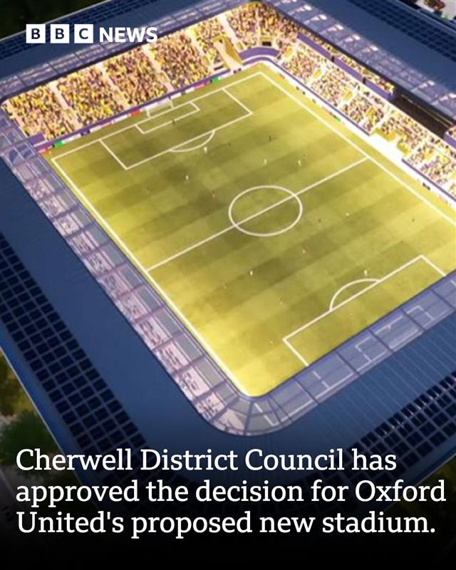 BBCOxford's tweet photo. After a lengthy meeting with a mixture of views heard, Cherwell District Council has approved the decision for @oufcofficial's proposed new stadium. The final vote was 14 for, 3 abstentions, one against. #oufc

Tap the link to read more: https://t.co/UNL5gHLZCK https://t.co/3rkmOiyCkX