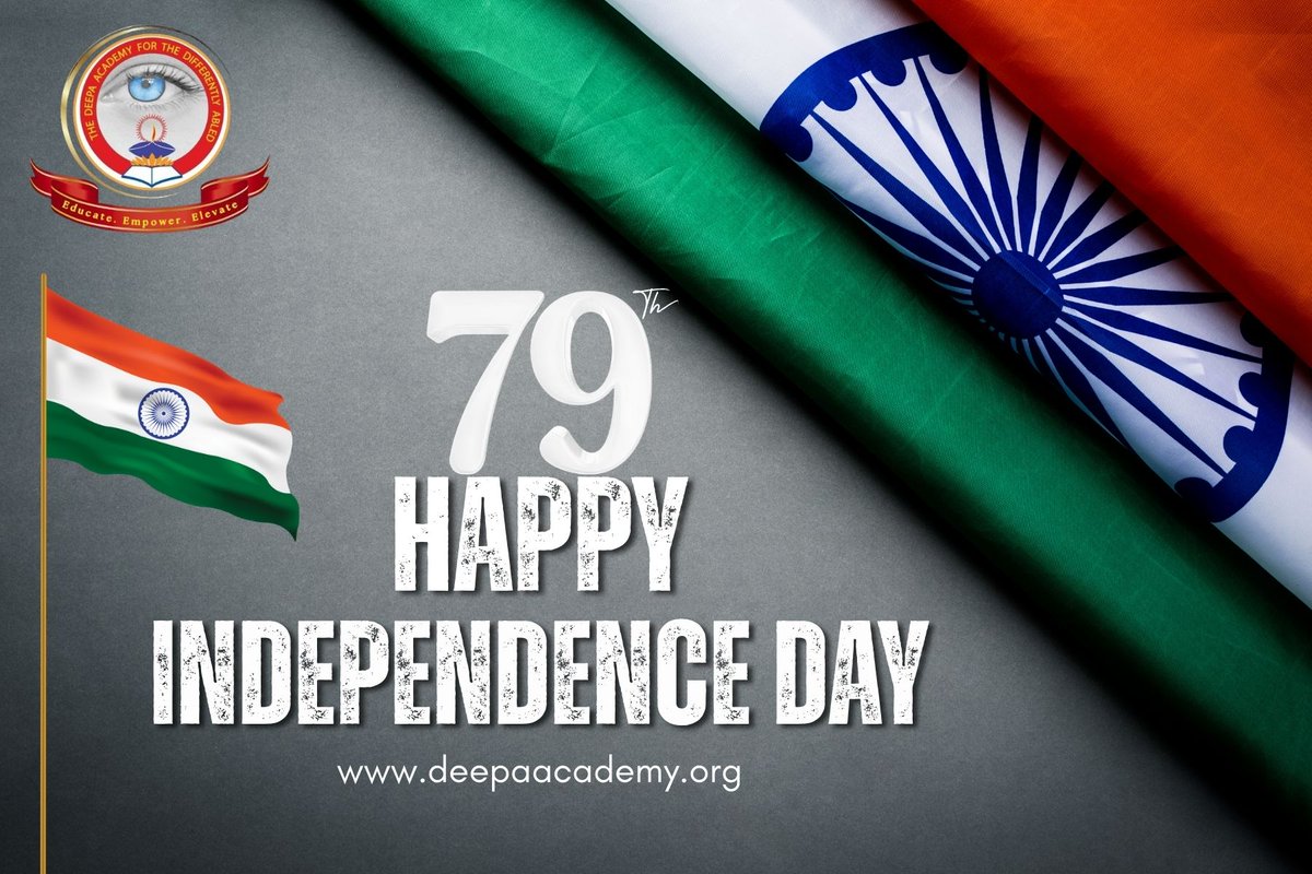DeepaAcademy's tweet photo. Wishing everyone a Happy 79th Independence Day! 🇮🇳 Let us honor the sacrifices of our heroes and continue working towards a brighter, stronger, and inclusive India.

#IndependenceDay #79thIndependenceDay #IndependenceDay2025 https://t.co/IvWOCurnQn