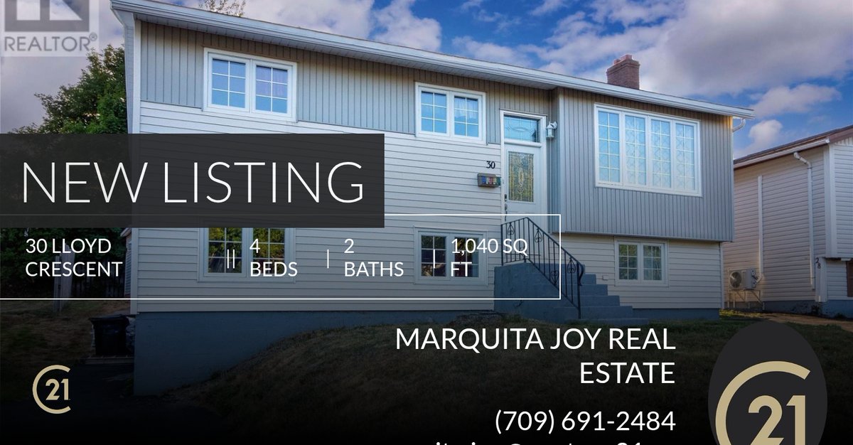 marquitamjoy's tweet photo. 📍 New Listing 📍 Take a look at this fantastic new property that just hit the market located at 30 Lloyd Crescent in St. John's. Reach out here or at (709) 691-2484 for more information

Marquita Joy https://t.co/U48cThgqXM https://t.co/xgMigjKEPx