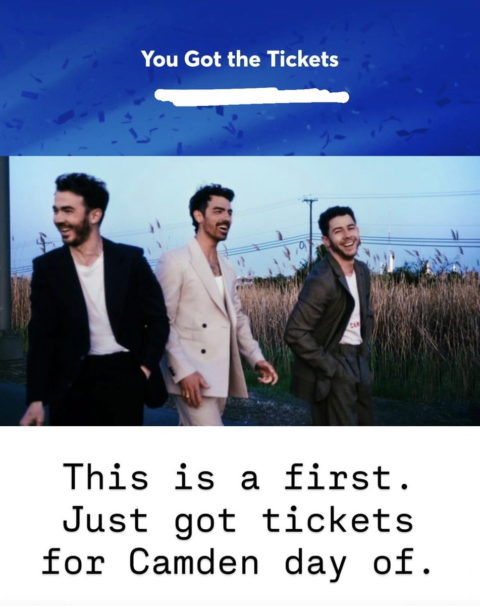 JonasFan724's tweet photo. Oh, it’s on! See you tonight for round 2, @jonasbrothers! https://t.co/ROVMaCR9fW