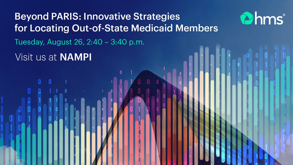 Save the Date!  

Don’t miss this opportunity to explore cutting-edge strategies that are shaping the future of Medicaid programs. Connect with HMS to learn how your state can benefit from our solutions.  

#NAMPI2025 #PaymentIntegrity #MedicaidModernization #Innovation