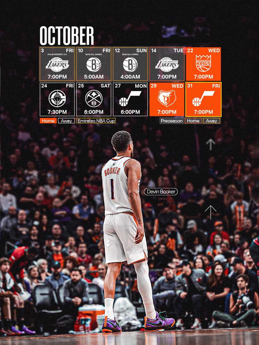 THE 2025-26 PHOENIX SUNS SCHEDULE 📅 
 
<a href="/Ticketmaster/">Ticketmaster</a> | #SunsUp