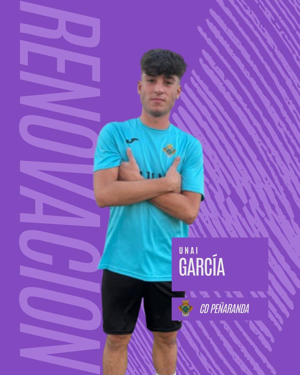 ⚽ Una pieza más para el puzzle de la temporada 25/26.

📢 Unai García seguirá defendiendo la camiseta del CD Peñaranda una temporada más. Trabajo, compromiso y entrega que se notan en cada minuto sobre el terreno de juego.

🔥 ¡Atentos, morados! Aún queda mucho 💪