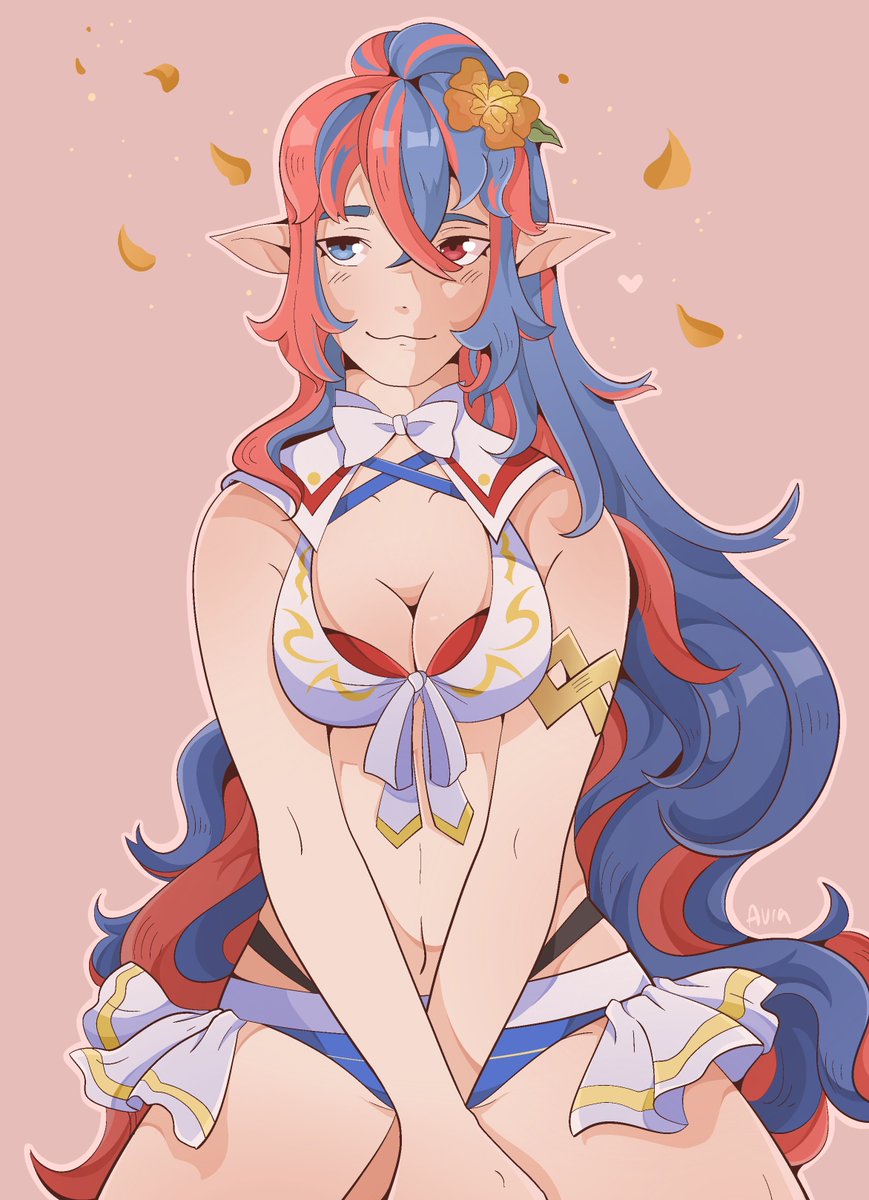 purpleaur_a's tweet image. Have a summer Alear since it’s still summer and I‘m melting :´3
#fe17 #alear