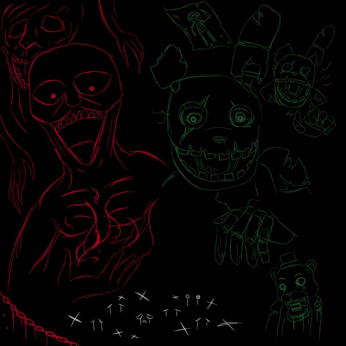 DRXDbD's tweet photo. Day 29 ("The Darkest pit of Hell is Open for Business !") #SpookysJumpscareMansion #FiveNightsAtFreddys #SJSM #FNAF #Springtrapdbd https://t.co/yjuixC2K10