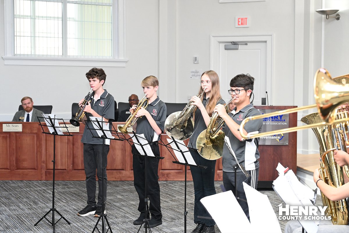 SuptPace_HCS (@suptpace_hcs) on Twitter photo Thank you to the Union Grove Middle School Brass Ensemble for inspiring us with your incredible performance at the August board meeting! Your talent set the perfect tone for the evening and reminded us that #BrightFuturesBeginInHCS.
#HenryProud #YouBelongInHenry Thank you to the Union Grove Middle School Brass Ensemble for inspiring us with your incredible performance at the August board meeting! Your talent set the perfect tone for the evening and reminded us that #BrightFuturesBeginInHCS.
#HenryProud #YouBelongInHenry