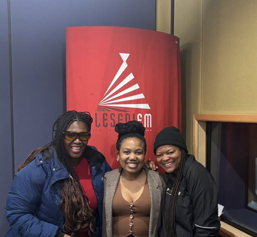 KaraboMathang7's tweet photo. Thank you for having me on Tsa Dipapadi 
@SebiliMolefe @LesediFM https://t.co/FjXA2gKkG8