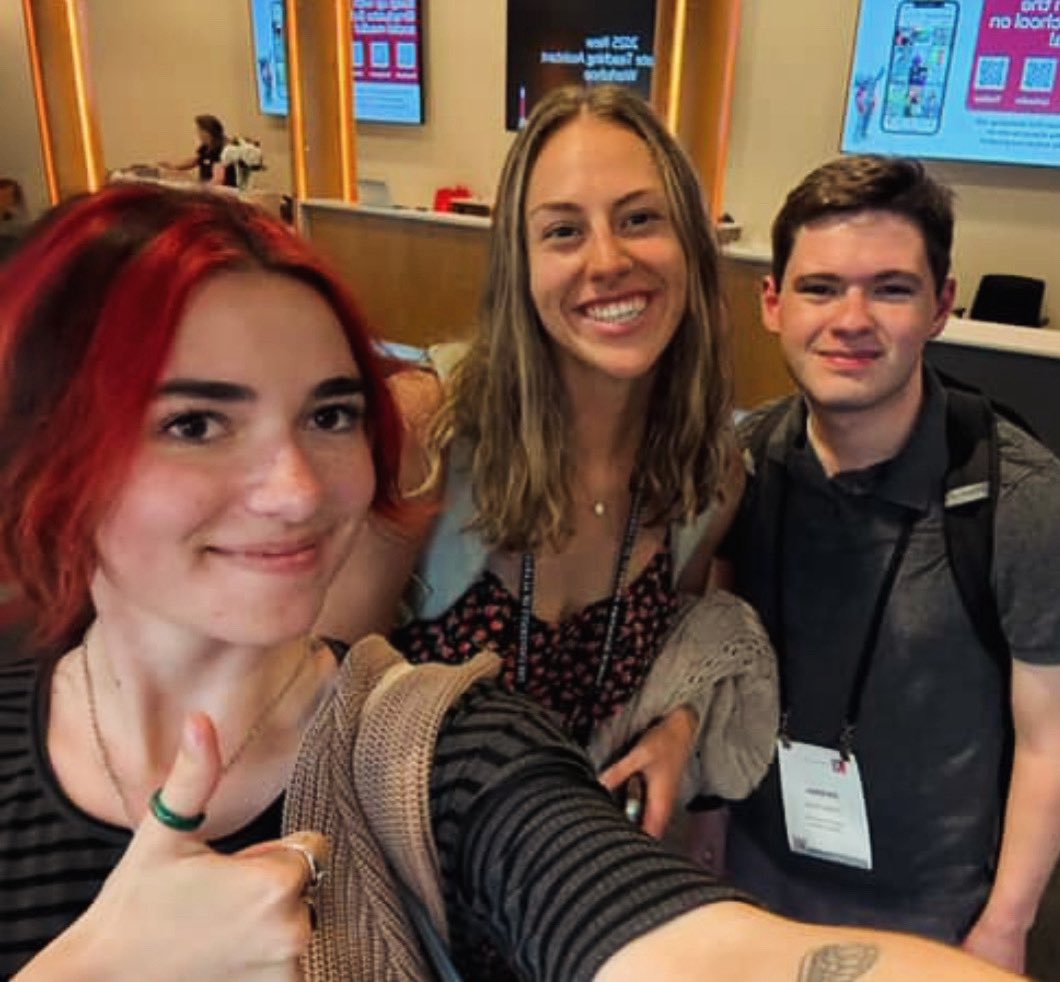 Julianne, Sierra &amp; Christian, our newest MA students, were at their TA training today. #welcomeback