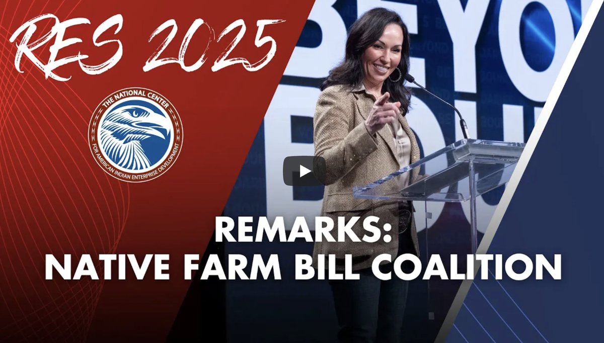 Meet NFBC Co-Chair Kari Jo Lawrence! Kari Jo is the CEO of the Intertribal Agriculture Council.

At RES 2025, she shared important remarks on the critical need for Tribal inclusion in food and agriculture policy.  

youtube.com/watch?v=QvtZnu…

#RES2025 #NFBC