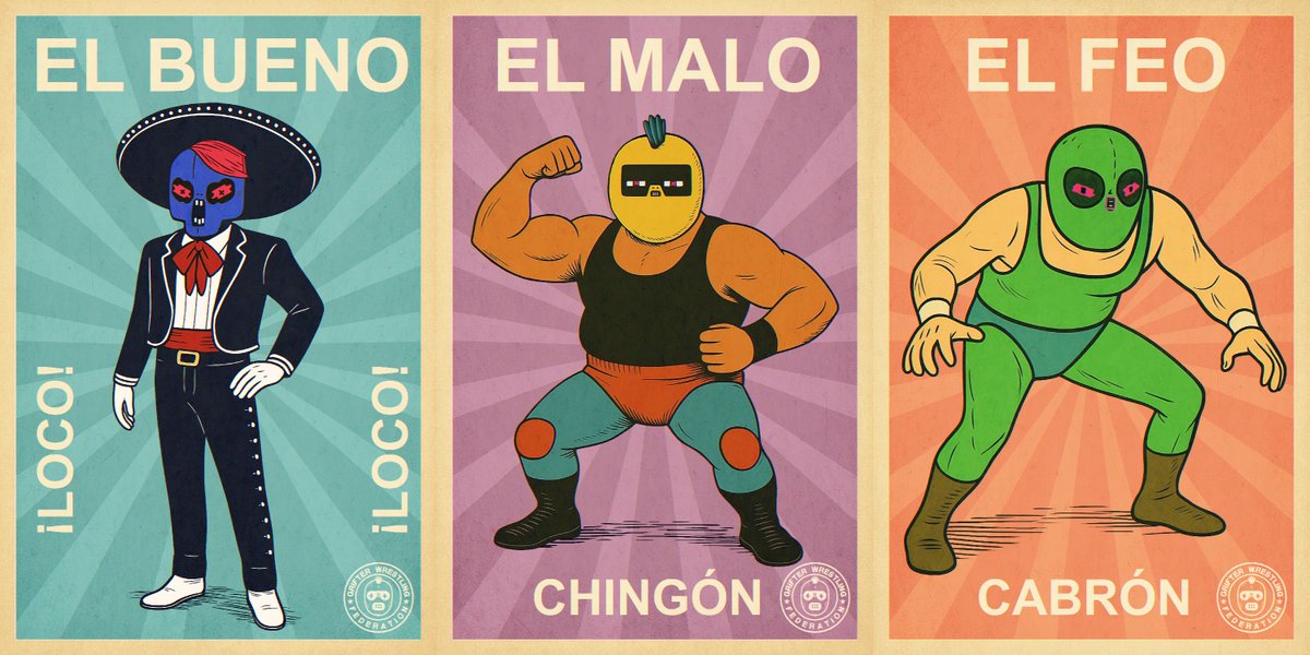 NeonGlitch86 (@neonglitch86) on Twitter photo GRIFTER WRESTLING FEDERATION - 3D
EL BUENO, EL MALO, EL FEO
.003 ETH
mint ends 8/18 @ 23:59 PM PST <a href="/manifoldxyz/">manifold.xyz</a> GRIFTER WRESTLING FEDERATION - 3D
EL BUENO, EL MALO, EL FEO
.003 ETH
mint ends 8/18 @ 23:59 PM PST <a href="/manifoldxyz/">manifold.xyz</a>